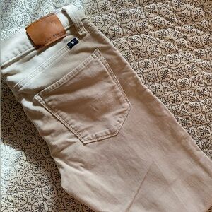 Lucky Brand Brooke Skinny Corduroy Pant Cream White